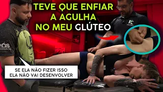 Teve que enfiar a agulha no meu GLÚTEO #gluteos