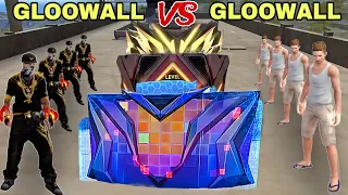 Gloowall vs Gloowall Skin Fight On Factory Roof | V Badge Gloowall Skin Challenge | Garena Free Fire