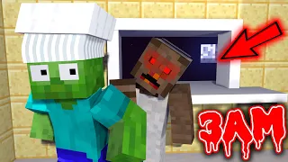 ZOMBIE WORKING AT SHAWARMA AT 3 A.M - Minecraft Animation