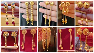 🥰Stud Gold Earrings | Sui Dhaga Earrings Design | New Gold Earrings Design/2023 |Earrings Design #61