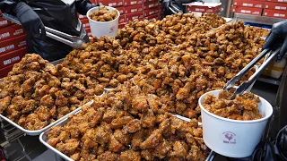 일매출 1000만원! 한달에 20톤씩 판매하는? 광장시장 누룽지 뼈닭강정 / Sweet and sour chicken "Dakgangjung" / Korean street food
