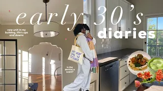 early 30’s diaries | new unit in building with more light + life’s ups & downs