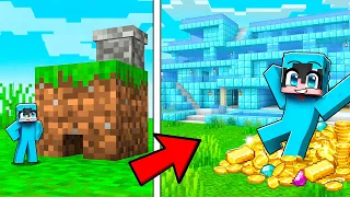 Evolucioné de CASA POBRE a CASA de MILLONARIO en Minecraft