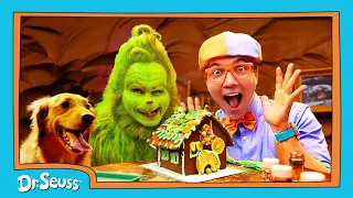 Blippi & The Grinch Make Silly Gingerbread Houses! | Dr. Seuss