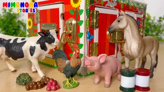 Adivina el ANIMAL por su Sonido🐴🚜 ¿Quien será? ¿Será el GALLO? Juegos infantiles ✨ Mimonona Stories