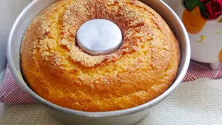 O segredo da vovó para o BOLO DE FUBÁ SEM TRIGO ficar bem fofinho e úmido! Bolo de liquidificador!