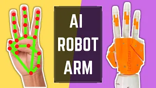 AI ROBOT ARM using Python Arduino OpenCV CVZone | Computer Vision