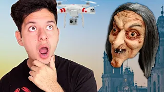 ASUSTE A TODOS CON ESTA BRUJA A CONTOL REMOTO 😳