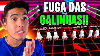 😱ZEREI MEU PRIMEIRO BLOCK DASH COM NOME VERMELHO SÓ COM GALINHA 🐔😂 STUMBLE GUYS ❤️ THEUS XD