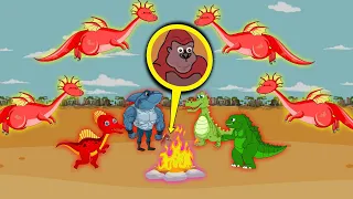 Rescue GODZILLA & KONG From GIANT PYTHON: Who Is The King Of Monster - FUNNY Godzilla Cartoon#2024