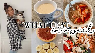 What I Eat In A Week | non-restrictive, realistic, healthy