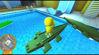 Seru! Bocil mandi Kolam bersama Buaya 🤣