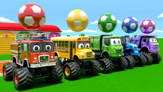 Canção Bingo – Monster Trucks Gigantes Jogam Futebol! ⚽🚛  Canções Infantis e Cantigas para Bebês