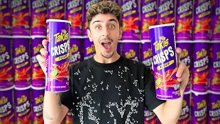 Trying the NEW Takis Crisps!**very hot**