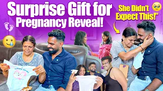 கிப்ட் திறந்தவுடன் மாமியார் அழுதுட்டாங்க 😭❤️| Pregnancy Surprise To Family😍| Gowti Sowbi