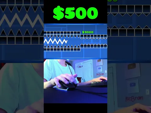 Geometry Dash: $1 Vs $100,000 Challenge! #shorts