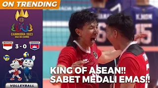 KING OF ASEAN!! Indonesia Sabet MEDALI EMAS!! | INDONESIA (3) VS KAMBOJA (0) | SEA GAMES 32 CAMBODIA