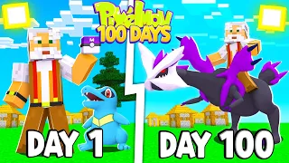Tóm tắt 100 Ngày Minecraft Pixelmon  Sinh Tồn Siêu Khó Cùng Người Bạn Chí Cốt Saiky !!
