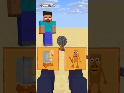 HELP Herobrine To Choose And Win The Most Kick Bedrock #friendship #shorts #trending #anime
