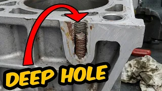 How to Remove IMPOSSIBLE Broken Bolts (The Deep Hole Trick)