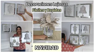 5 LUJOSÍSIMAS DECORACIONES NAVIDEÑAS FACILES Y RÁPIDAS #2025