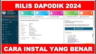 RILIS DAPODIK 2024 | CARA INSTAL DAPODIK 2024 YANG BAIK DAN BENAR