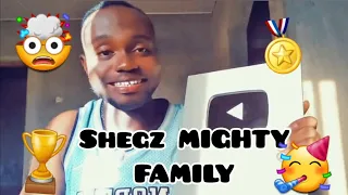 The 100k subscribers YouTube AWARD in 3 months 🏆 for the entire Shegz Mighty FAMILY 👪 ❤️