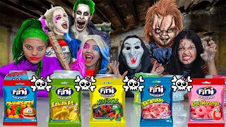 NUNCA COMA BALA FINI ERRADA DO ZAP, CORINGA E ARLEQUINA ÀS 3 HORAS DA MANHÃ