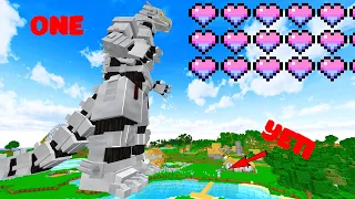 ONE THÀNH CÔNG BIẾN THÀNH GODZILLA ROBOT KHỔNG LỒ TROLL NOOB YETI NHỎ NHƯ HẠT CÁT TRONG MINECRAFT