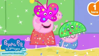 Peppa hace baba de purpurina 🌟 | Peppa Pig