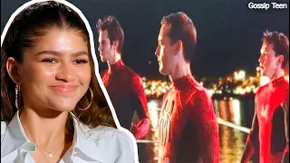 Zendaya Revela Porque No Quería Dejar Solo A Tom Holland Con Tobey Maguire Y Andrew Garfield