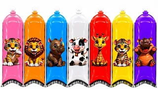 UNBOXING : panda,kanguru, kudanil,badak, kerbau,jerapah,singa,harimau,macan tutul.