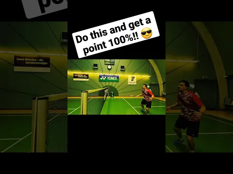 Badminton Cross Trick shot #shorts