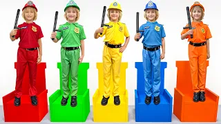 Academia de policía para niños con Katya