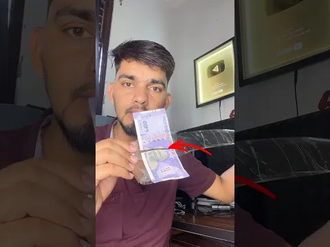 100₹ note glued with glue gun 🤗 | Gluegun giveaway 🤑 || #shorts