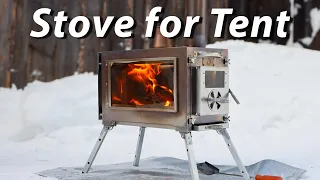 Wood Stove for Camping Tent - Unboxing and First Burn