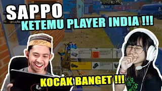 KOCAK BANGET !!! SAPPO MAIN RANDOM KETEMU PLAYER INDIA DI SANGKA CHEATER ??? | REACTION UP GAMING