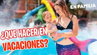 Parque ACUÁTICO ¡Nos convierte en SIRENAS!🧜‍♀️ Actividades para hacer en vacaciones