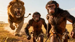 One Millions of Years Ago | Early Humans vs The Monster Lion