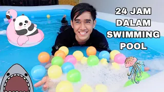 24 JAM DALAM SWIMMING POOL 😂
