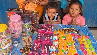 Choco Bar 🌭 Dark Bravo Chokolate 🍫 Kinder Joy 🍓 Pop Pop Lollipop 🍭 Tiffin Cake 🎂 Live Video 🙏
