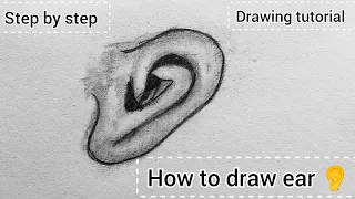 How to draw ear 👂 | easy drawing tutorial for beginners | step by step drawing