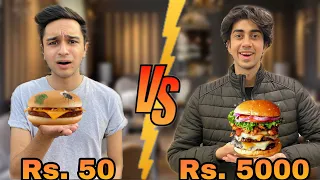 CHEAP VS EXPENSIVE BURGER TASTE TEST!!