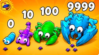 🌞ЭВОЛЮЦИЯ ЛИЧИНКИ В МОНСТРА, МАКСИМАЛЬНЫЙ УРОВЕНЬ!  Eat To Evolve
