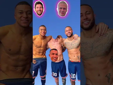 Kylian Mbappe, Neymar Jr and Mysterious Football Player ⚽️🤔