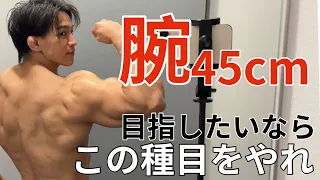 【超有料級‼️】たった一つの種目。腕周り45cmにしたい人だけ見ろ‼️