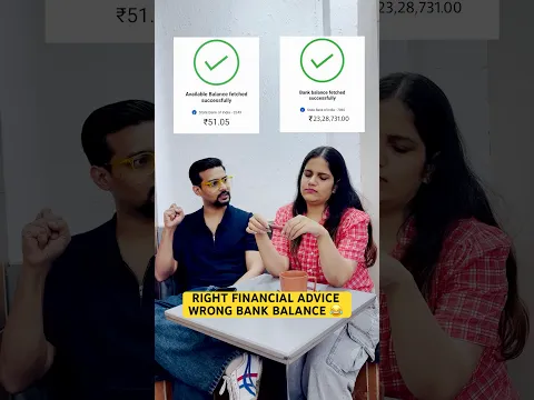Right financial advice, wrong bank balance 😂 ft. Meher Malhan #shorts #viral #finance #ad