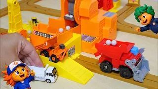 【？ボックス】チビダンプが工事現場で大忙し！はたらく車が大活躍🚜