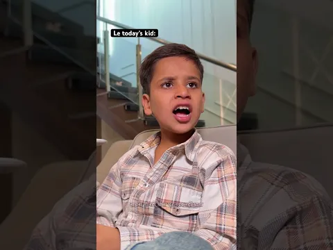 Me in my childhood vs today’s kid in front of relatives 🔥 | The most viral comedy 😂 #shorts