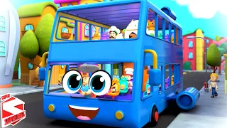 The Wheels On The Bus, Kindergarten Nursery Rhyme For Children